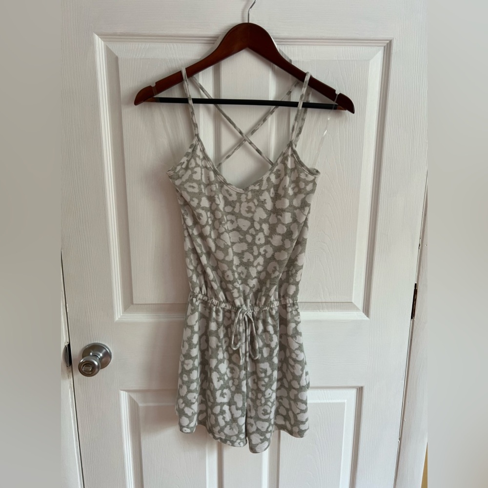 7th Ray leopard print romper